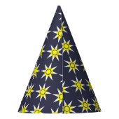 Yellow White Magic Sun-Produkt Partyhütchen (Rückseite)