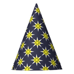 Yellow White Magic Sun-Produkt Partyhütchen