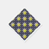 Yellow White Magic Sun-Produkt Serviette (Ecke)