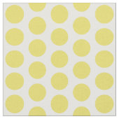Yellow White Mini Polka Dosen Fabric Stoff (Nahaufnahme)