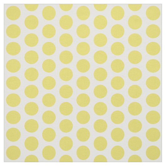 Yellow White Mini Polka Dosen Fabric Stoff (Muster)