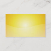 Yellow White Pill Button Muster Business Card Visitenkarte (Rückseite)