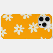 Yellow White Retro Y2K Blume Muster Case-Mate iPhone Hülle (Rückseite (Horizontal))