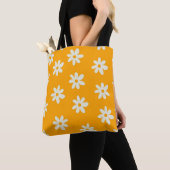 Yellow White Retro Y2K Blume Muster Tasche (Von Nahem)