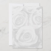 Yellow & White Roses Elegantes Elfenbein Vielen Da Dankeskarte (Rückseite)