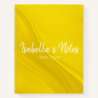 Yellow white Spiral Notebook in Letter (US) Size Notizblock