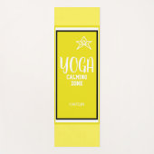 Yellow White Star Yogamatte (Vorderseite)