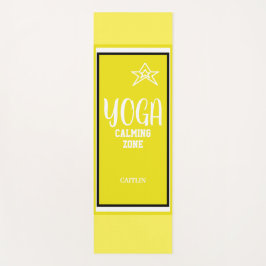 Yellow White Star Yogamatte