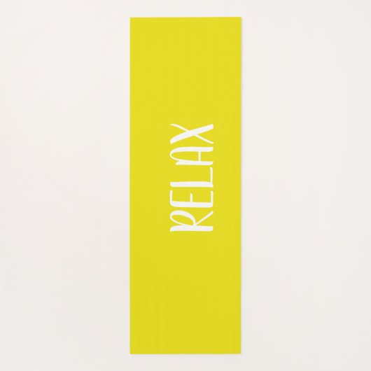 Yellow White Star Yogamatte (Rückseite)