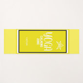 Yellow White Star Yogamatte (Vorderseite (Horizontal))
