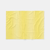 Yellow White Stripes Template Moderne Elegante kle Fleecedecke (Vorderseite (Horizontal))