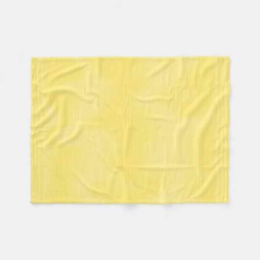 Yellow White Stripes Template Moderne Elegante kle Fleecedecke (Vorderseite (Horizontal))