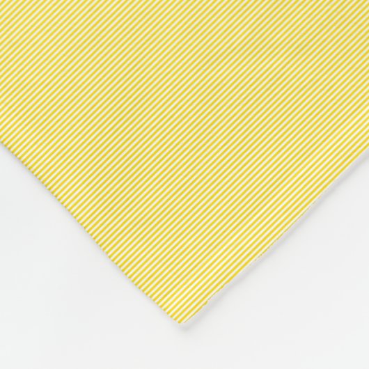 Yellow White Stripes Template Moderne Elegante kle Fleecedecke (Ecke)