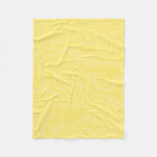 Yellow White Stripes Template Moderne Elegante kle Fleecedecke (Vorderseite)