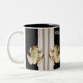 Yellow White Tree Frog auf Windows Zweifarbige Tasse (Links)