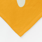 Yellow White Tropical Floral Botanic Summer Fleecedecke (Ecke)