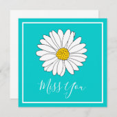 Yellow White Türkise Daisy (Vorne/Hinten)