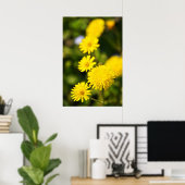 Yellow Wild Blume Foto Poster (Heimbüro)