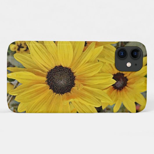 Yellow Wild Sunblumen Handy Case (Rückseite (Horizontal))