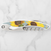 Yellow Wild Sunflowers with Bee Photograph Kellnermesser (Vorderseite)