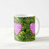 YELLOW WILDBLUME MATTHEW 11:28 FOTO DESIGN KAFFEETASSE (VorderseiteRechts)