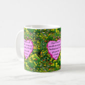 YELLOW WILDBLUME MATTHEW 11:28 FOTO DESIGN KAFFEETASSE (Vorderseite Links)