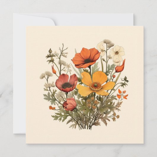 Yellow Wildblume Pflanze Bouquet Botanischer Garte (Vorderseite)