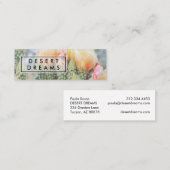 Yellow Wildblume Wüste Garden Foto Travel Mini Visitenkarte (Vorne/Hinten)