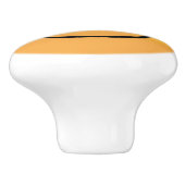 Yellow Winky 😉 Face - Emoji Keramikknauf (Seitenansicht)