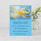 Yellow Witchhazel Wedding Invitation Einladung (Stehend Vorderseite)