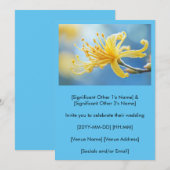 Yellow Witchhazel Wedding Invitation Einladung (Vorne/Hinten)