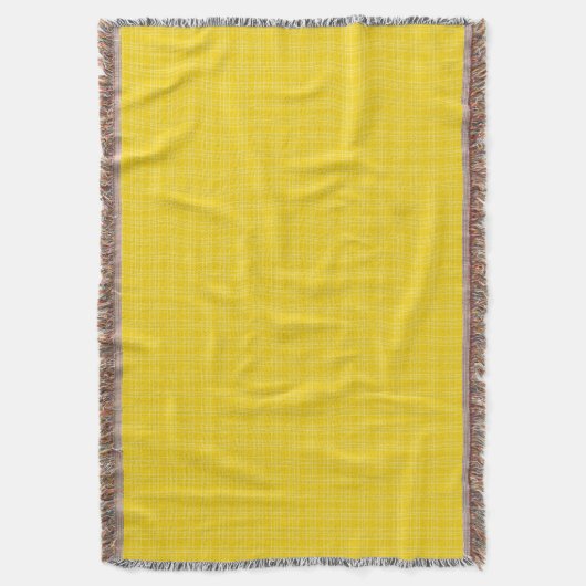 Yellow woven blanket displayed horizontally  decke (Vorderseite Vertikal)