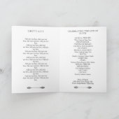 Yellow Wreath feiert Lebensbeerdigung Programm (Innenseite)