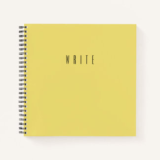 Yellow Write Typografy Text Notizblock