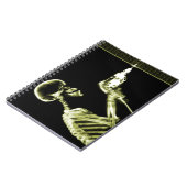 Yellow X-Ray Skeleton Builder Notizblock (Linke Seite)