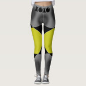 Yellow Xoxo Leggings (Vorderseite)