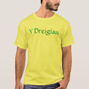 Yellow "Y Dreigiau" Wales T - Shirt