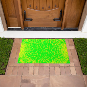 Yellow Yarn Door Mat Fußmatte