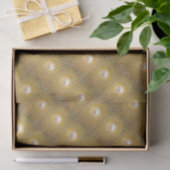 Yellow Ying Yang Mandala Seidenpapier (Geschenk)