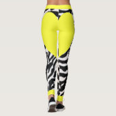 Yellow Zebra Leggings (Rückseite)