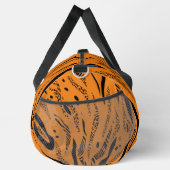 Yellow Zebra Pattern Duffle Bag (Rechts)