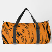 Yellow Zebra Pattern Duffle Bag (Rückseite)