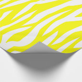 Yellow Zebra Print Geschenkpapier (Ecke)