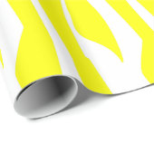 Yellow Zebra Print Geschenkpapier (Rolleneckpunkt)
