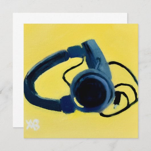 Yellow Zen Einladung (Vorne/Hinten)