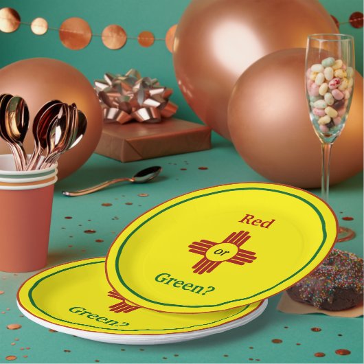 Yellow Zia Sun Puro Nuevo Mexiko Pappteller (Multi)