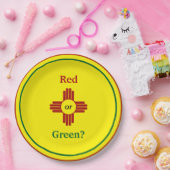 Yellow Zia Sun Puro Nuevo Mexiko Pappteller (Party)