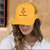 Yellow Zia Sun Puro Nuevo Mexiko Truckerkappe