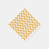 Yellow Zickzack Zigzag Muster Serviette (Ecke)