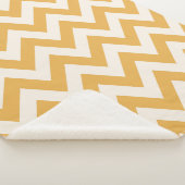 Yellow Zickzack Zigzag Muster Sherpadecke (3/4)